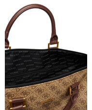 GUESS IBIZA Handbag, with shoulder strap beige / brown - Duffle bags - 4
