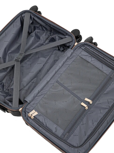 WILDER 18 Hand Luggage Trolley dark taupe logo - Hand luggage