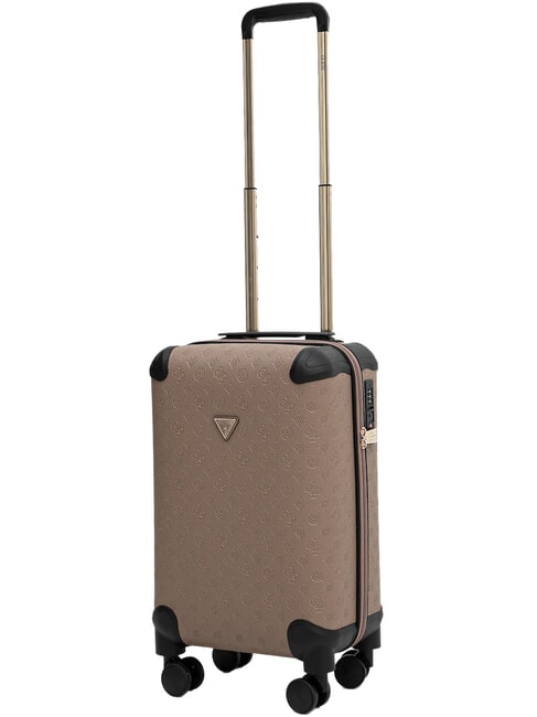 WILDER 18 Hand Luggage Trolley dark taupe logo - Hand luggage