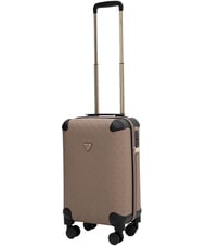 GUESS WILDER 18 Hand Luggage Trolley dark taupe logo - Hand luggage - 3