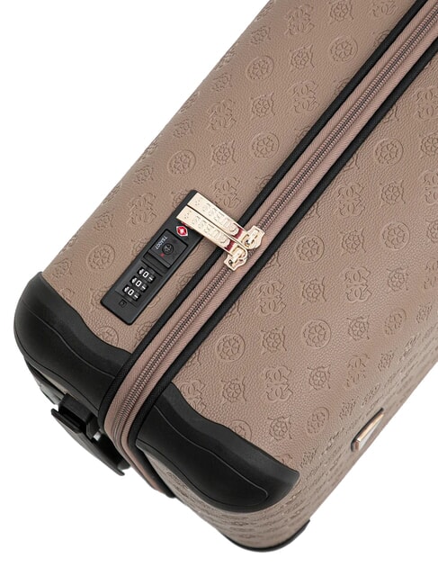 WILDER 18 Hand Luggage Trolley dark taupe logo - Hand luggage
