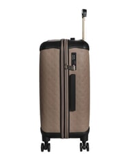 GUESS WILDER 22 Medium Trolley dark taupe logo - Rigid Trolley Cases - 4