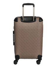 GUESS WILDER 22 Medium Trolley dark taupe logo - Rigid Trolley Cases - 5