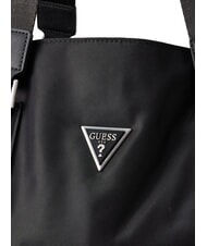 GUESS MILANO Duffel bag with shoulder strap BLACK - Duffle bags - 3