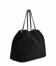 GUESS VICTORIA Teddy shopper bag with clutch BLACK - Women&rsquo;s Bags - 3