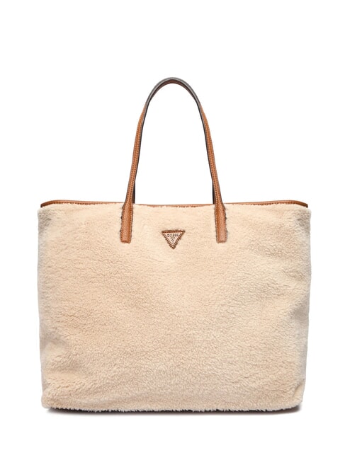 VICTORIA Teddy shopper bag with clutch natural / cognac - Women&rsquo;s Bags