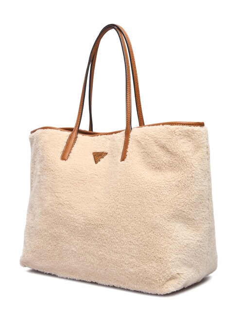 VICTORIA Teddy shopper bag with clutch natural / cognac - Women&rsquo;s Bags