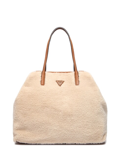 VICTORIA Teddy shopper bag with clutch natural / cognac - Women&rsquo;s Bags