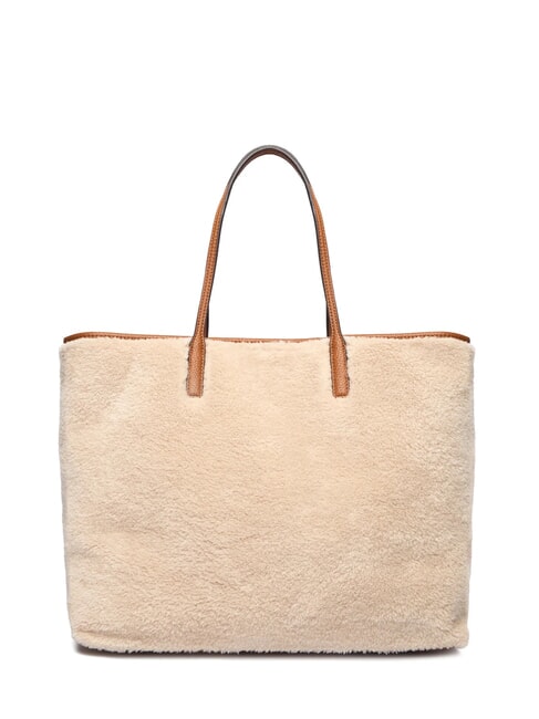 VICTORIA Teddy shopper bag with clutch natural / cognac - Women&rsquo;s Bags