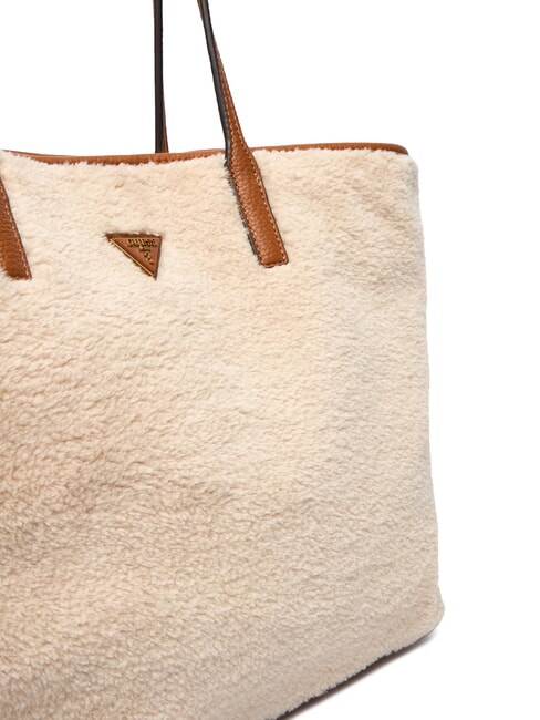 VICTORIA Teddy shopper bag with clutch natural / cognac - Women&rsquo;s Bags