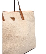 GUESS VICTORIA Teddy shopper bag with clutch natural / cognac - Women&rsquo;s Bags - 8
