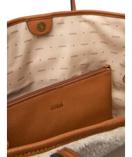 GUESS VICTORIA Teddy shopper bag with clutch natural / cognac - Women&rsquo;s Bags - 9