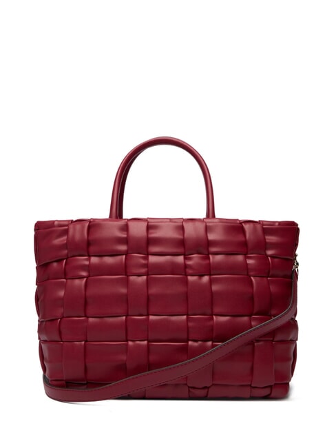MARION Woven handbag with shoulder strap RED - Women&rsquo;s Bags