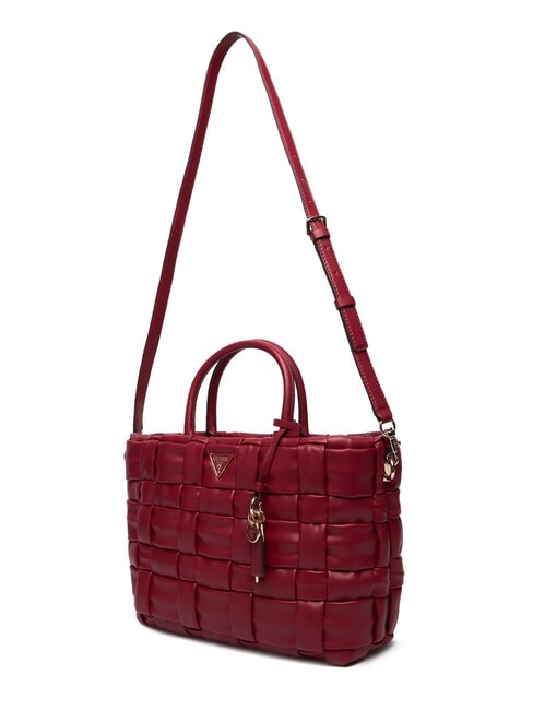 MARION Woven handbag with shoulder strap RED - Women&rsquo;s Bags