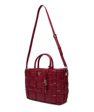 GUESS MARION Woven handbag with shoulder strap RED - Women&rsquo;s Bags - 4
