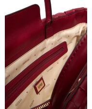 GUESS MARION Woven handbag with shoulder strap RED - Women&rsquo;s Bags - 6