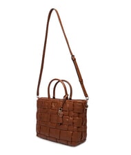 GUESS MARION Woven handbag with shoulder strap COGNAC - Women&rsquo;s Bags - 4