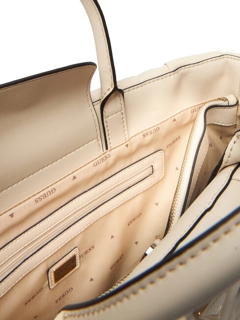 MARION Woven handbag with shoulder strap bone - Women&rsquo;s Bags