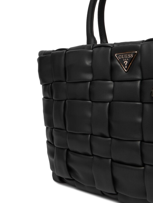 MARION Woven handbag with shoulder strap BLACK - Women&rsquo;s Bags