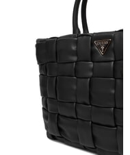 GUESS MARION Woven handbag with shoulder strap BLACK - Women&rsquo;s Bags - 3
