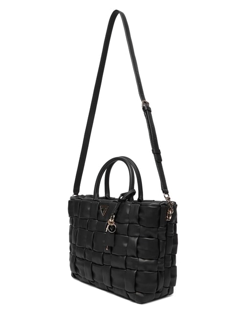 MARION Woven handbag with shoulder strap BLACK - Women&rsquo;s Bags