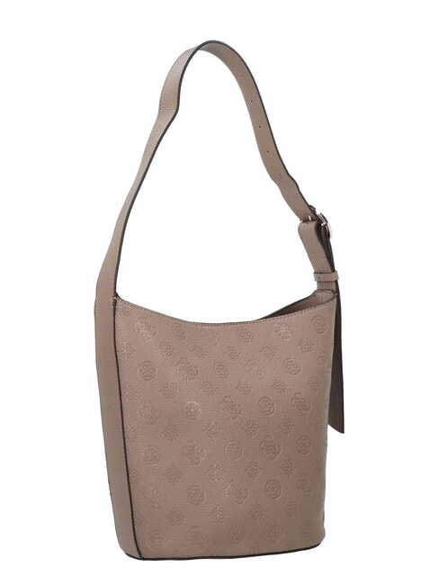 CRESIDIA Bucket bag with clutch dark taupe logo - Women&rsquo;s Bags