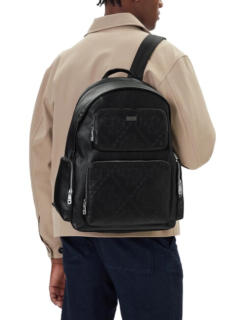 BOSTON Men's 15.6" laptop backpack BLACK - Laptop backpacks