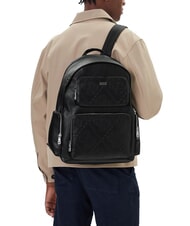 GUESS BOSTON Men's 15.6" laptop backpack BLACK - Laptop backpacks - 5