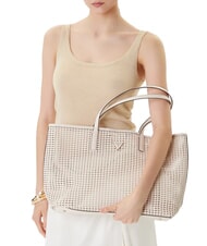 GUESS BRIGITTA Woven shopper bag with clutch shell - Women&rsquo;s Bags - 7