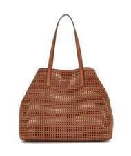GUESS BRIGITTA Woven shopper bag with clutch COGNAC - Women&rsquo;s Bags - 3