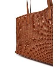GUESS BRIGITTA Woven shopper bag with clutch COGNAC - Women&rsquo;s Bags - 5