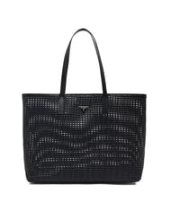GUESS BRIGITTA Woven shopper bag with clutch BLACK - Women&rsquo;s Bags - 2