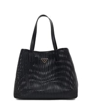 GUESS BRIGITTA Woven shopper bag with clutch BLACK - Women&rsquo;s Bags - 3
