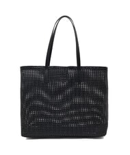 GUESS BRIGITTA Woven shopper bag with clutch BLACK - Women&rsquo;s Bags - 5