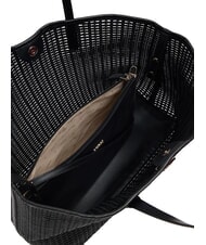 GUESS BRIGITTA Woven shopper bag with clutch BLACK - Women&rsquo;s Bags - 7