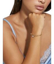 GUESS 4G LIGHT Bracelet with three charms yellow gold - Bracelets - 2