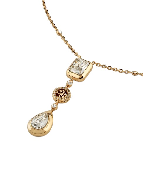 4G LIGHT Necklace with pendant and zirconia yellow gold - Necklaces