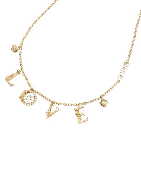 4 LOVE Necklace with LOVE charms yellow gold - Necklaces