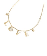 GUESS 4 LOVE Necklace with LOVE charms yellow gold - Necklaces - 2
