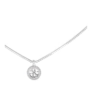 GUESS 4G CRUSH Necklace with logo pendant and crystals SILVER - Necklaces - 2