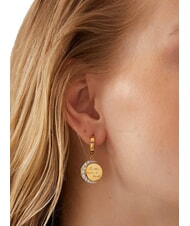 GUESS MOON PHASES Earrings with medal and crystals - Earrings