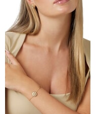 GUESS LA FLEUR Bracelet with flower medallion yellow gold - Bracelets - 2