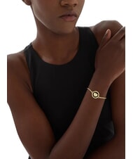 GUESS DAKTARI Bracelet with medal yellow gold/black - Bracelets - 2