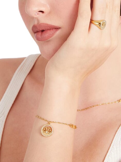 LOTUS COIN Bracelet yellow gold - Bracelets