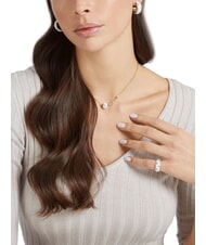 GUESS 4G LOOP Necklace with charm gold - Necklaces - 2