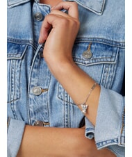 GUESS VINTAGE Bracelet with Mickey Mouse charm rhodium / clear - Bracelets - 2