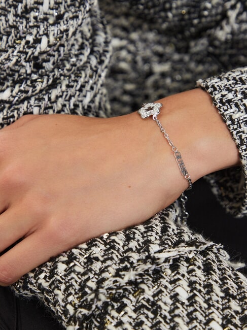 SHINING WINTER Bracelet with flower and crystals SILVER - Bracelets