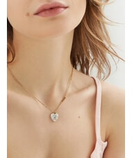 GUESS AMORE Heart pendant necklace gold - Necklaces - 2