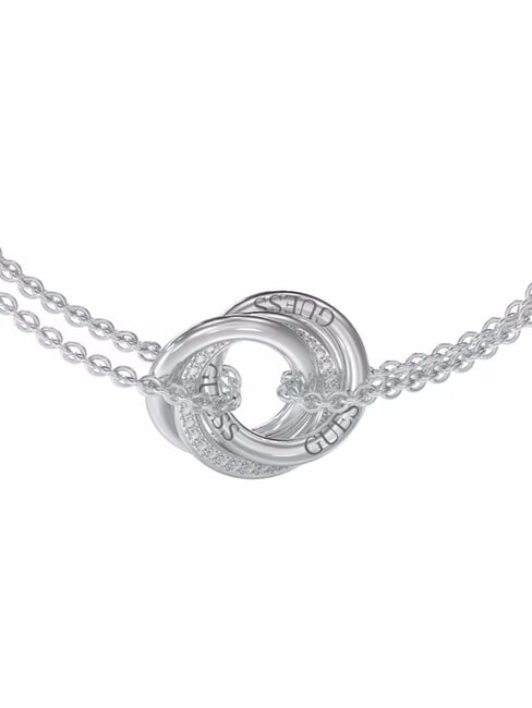 PERFECT Bracelet with intertwined circle charms SILVER - Bracelets