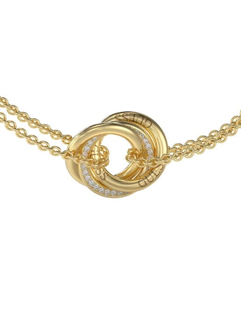 PERFECT Bracelet with intertwined circle charms yellow gold - Bracelets